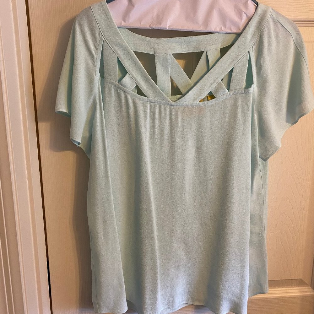 Maeve size 4 mint/seafoam green color blouse